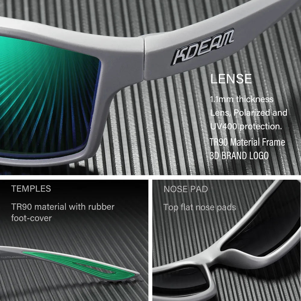 Sports polarized colorful dustproof sunglasses with UV400 protection TAC lens and TR90 frame eleven colour options