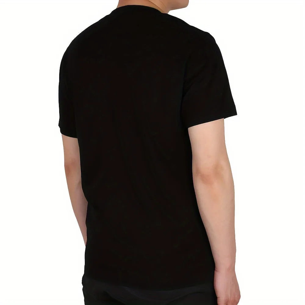 Cotton T Neon Punk T-shirt black background with neon green and purple punk graphic print short sleeve loose fit
