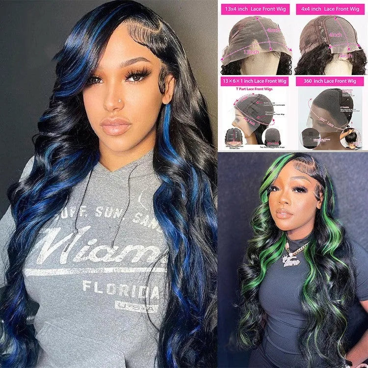 A woman wearing a human hair lace front wig with a natural hairline, showcasing the star fashion style.