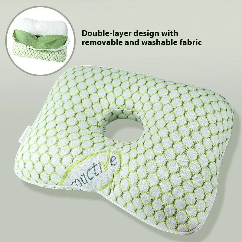 Beauty salon single hole ear pillow in new Chinese style, shown in a grey colour.