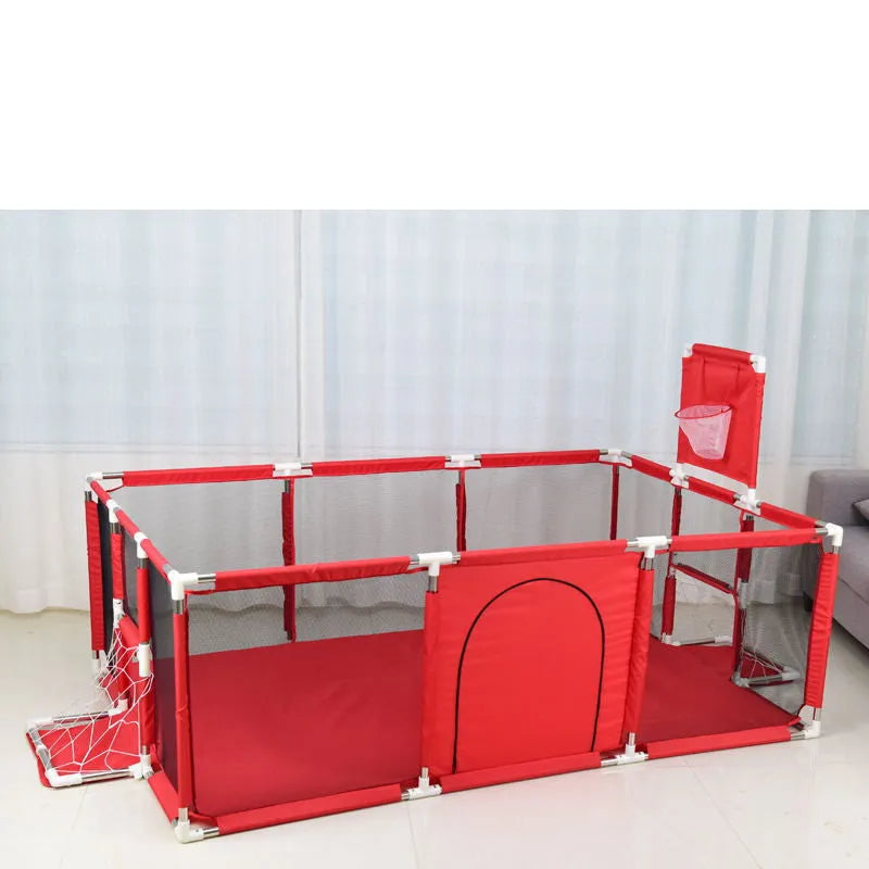 Children's playpen tent with stainless steel frame and Oxford cloth fabric in available colours