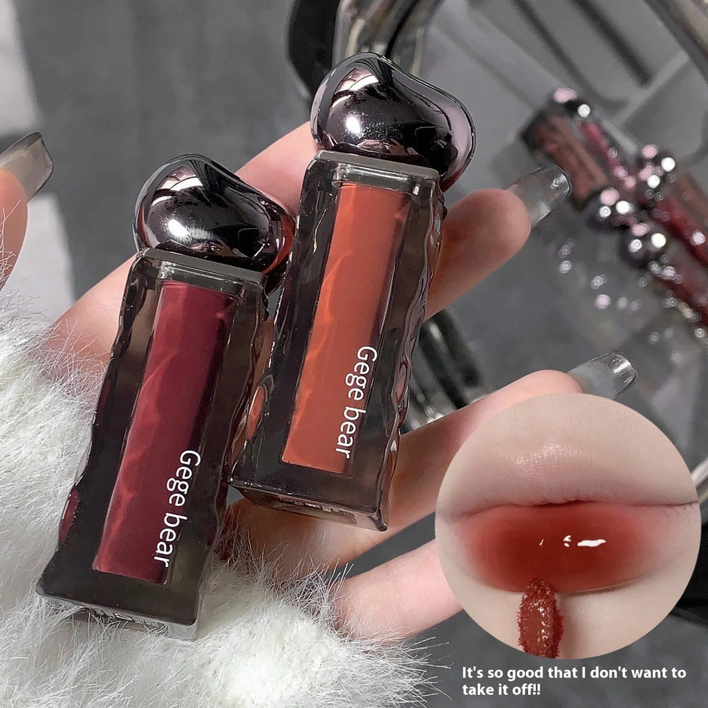 Glacier Lava Lip Lacquer mirror lip gloss with water light finish in seven colour options