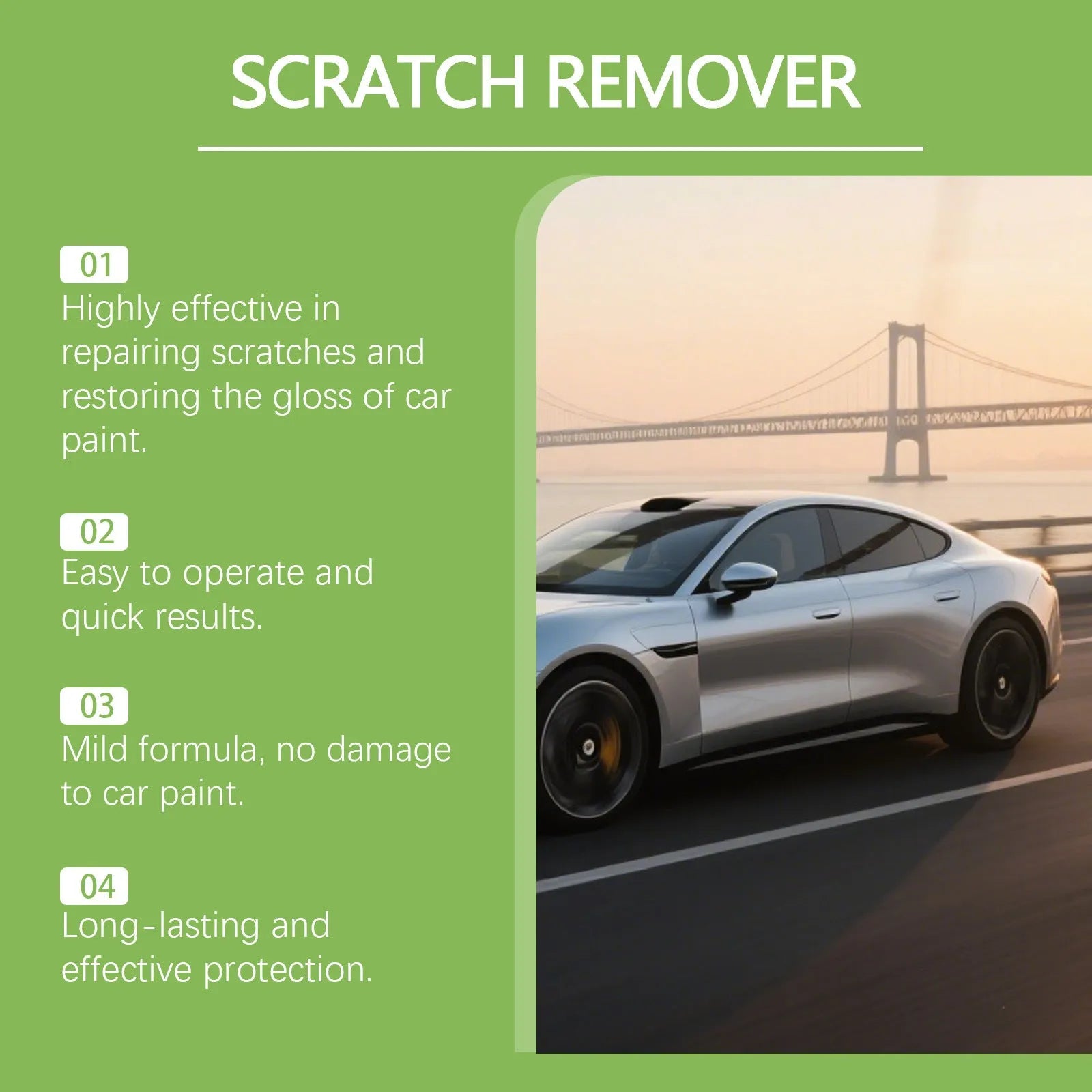 100g tube of car paint scratch recovery cream with calcium carbonate formula for automotive scratch removal