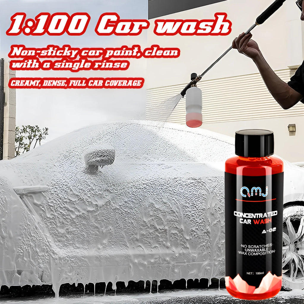 100ml bottle of super concentrated car decontamination and polishing high-foam cleaner