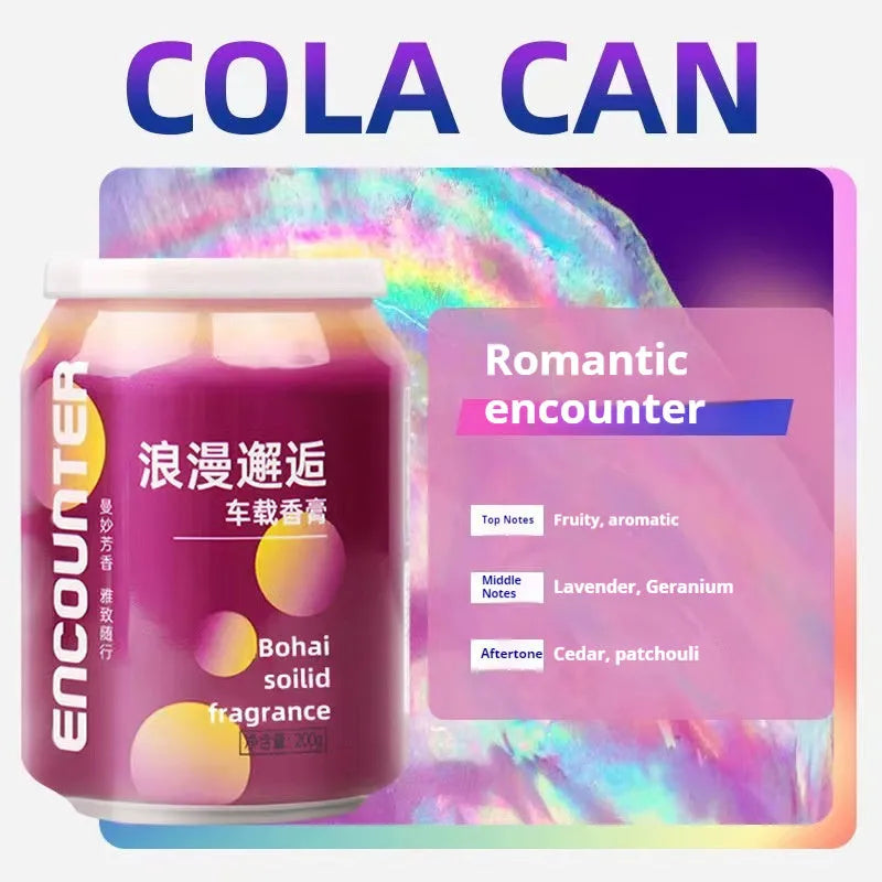 Coke can car aromatherapy solid deodorant 200g in a scented canister