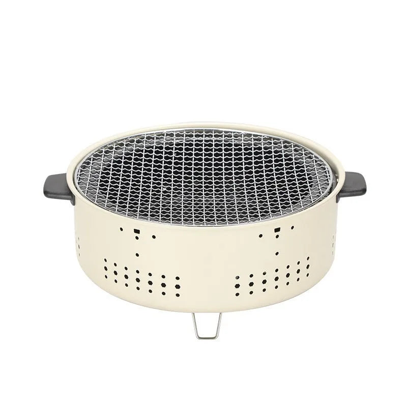 Portable charcoal stove set for indoor tea cooking, sized for 3–5 people