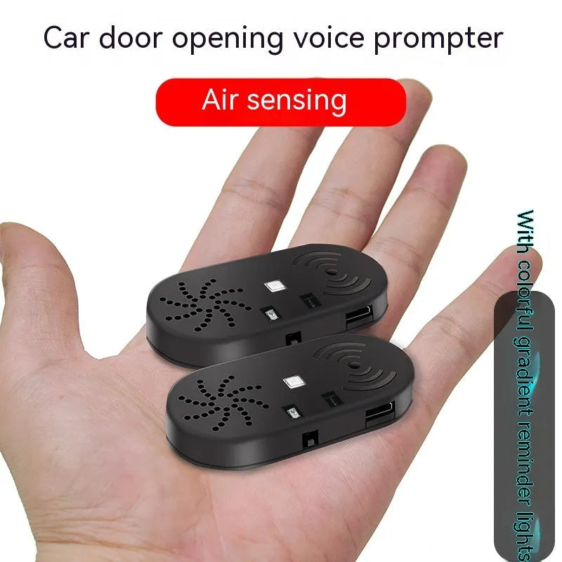 Black car door reminder with infrared sensor for vehicle security