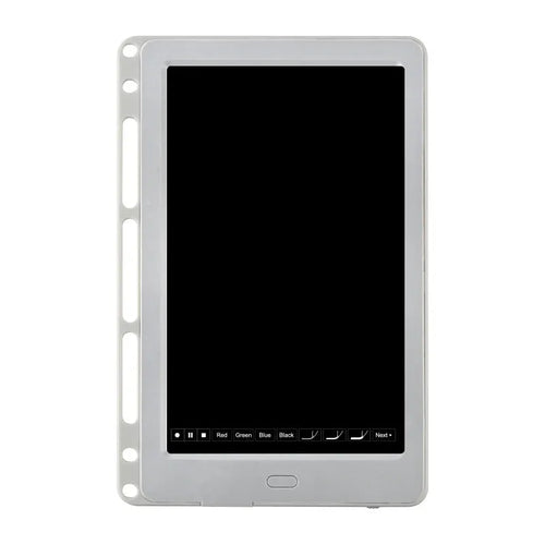85-inch electronic writing pad with stitching design, smart pen, and USB cable in black, dark blue, or sky blue