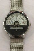 Men's gold and silver 40mm waterproof quartz watch with round dial and sports styling