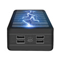Solar wireless power bank in multiple colours showing creative design and charging surface.