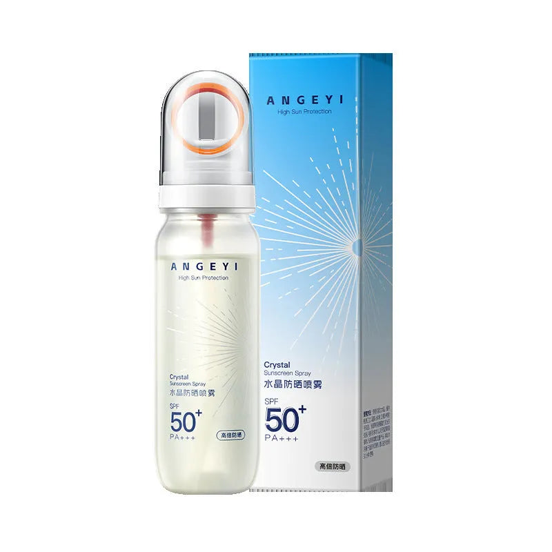 Crystal Sunscreen Spray SPF50 90ml canister for full body UV protection