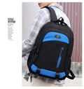 High school nylon backpack with airpillow straps in urban simplicity design, available in four colours
