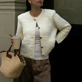 White women's long sleeve button shirt sweater, sizes S M L XL, polyester, regular sleeve, Asian sizing