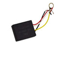 Black glass and metal fragrance lamp sensor accessory with geometric shape and three-gear touch control