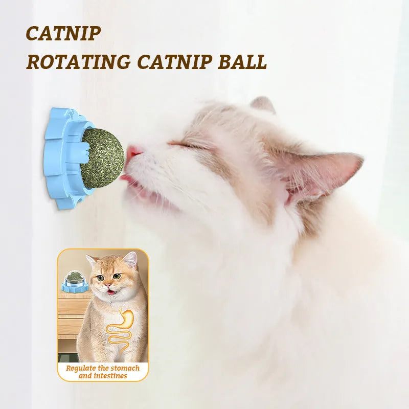 Lion-shaped cat chew toy in blue colour with textured molar design for feline biting