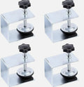 Drawer panel fixing clip set showing U-clip, dual-use and three-use metal fasteners