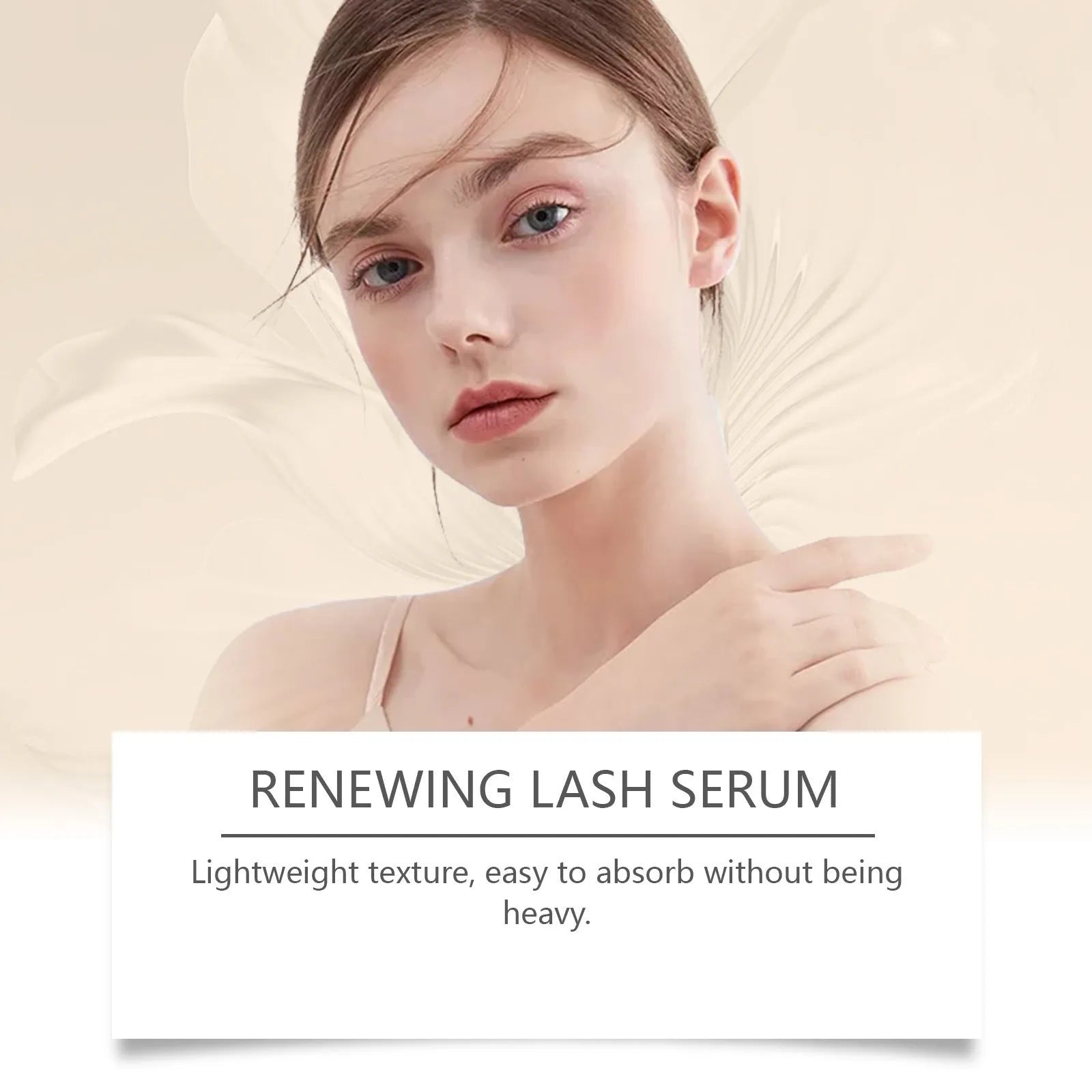3ml bottle of eyelash nourish liquid serum with dropper applicator