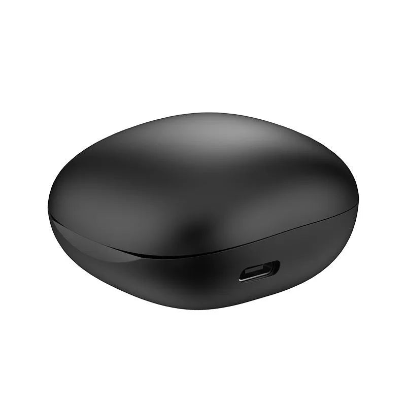 Wireless Bluetooth translation headphones in black or white with touch controls and three sized earmuffs