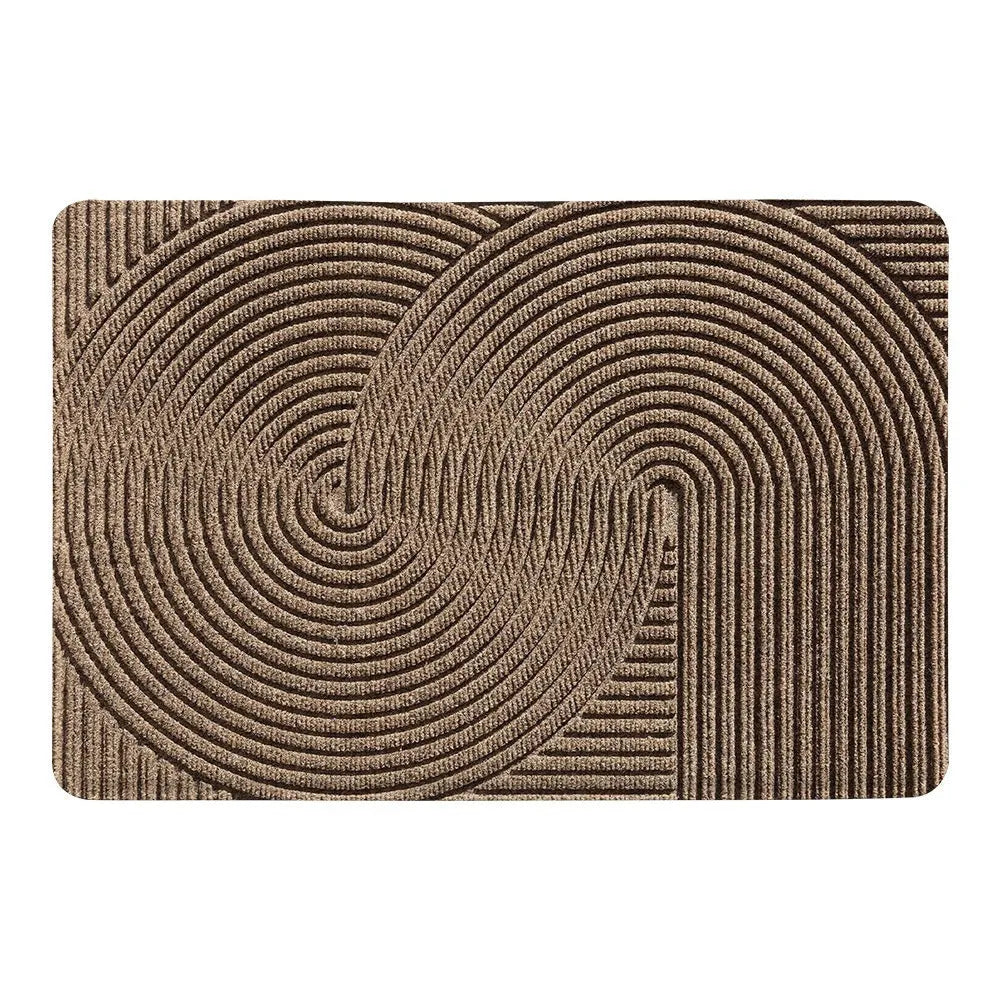Blue cartoon anime pattern diatom mud entrance floor mat with alien shape, measuring 60 by 90cm.