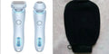 2 in 1 women's electric shaver with foil and rotary heads, pink or blue, IPX7 waterproof