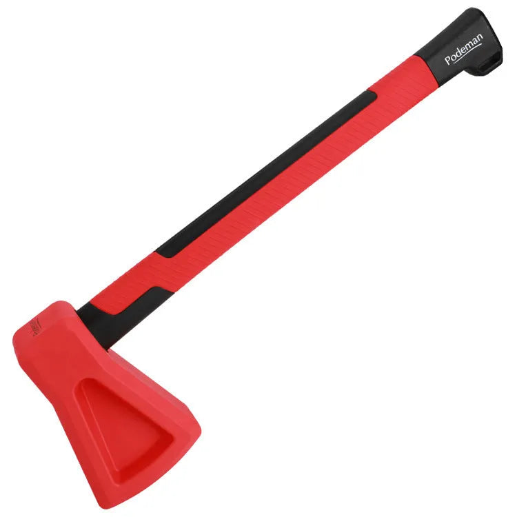 A red plastic fitness axe muscle trainer for functional training exercises.