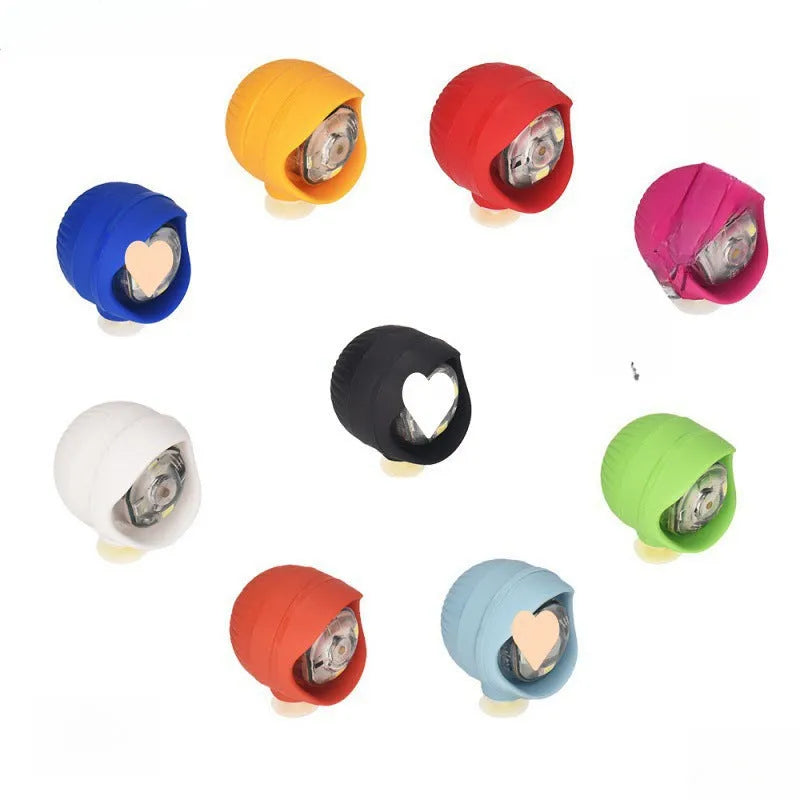 PVC clip-on shoe light 4.5cm x 3.3cm x 3cm in nine colours for camping and night walks