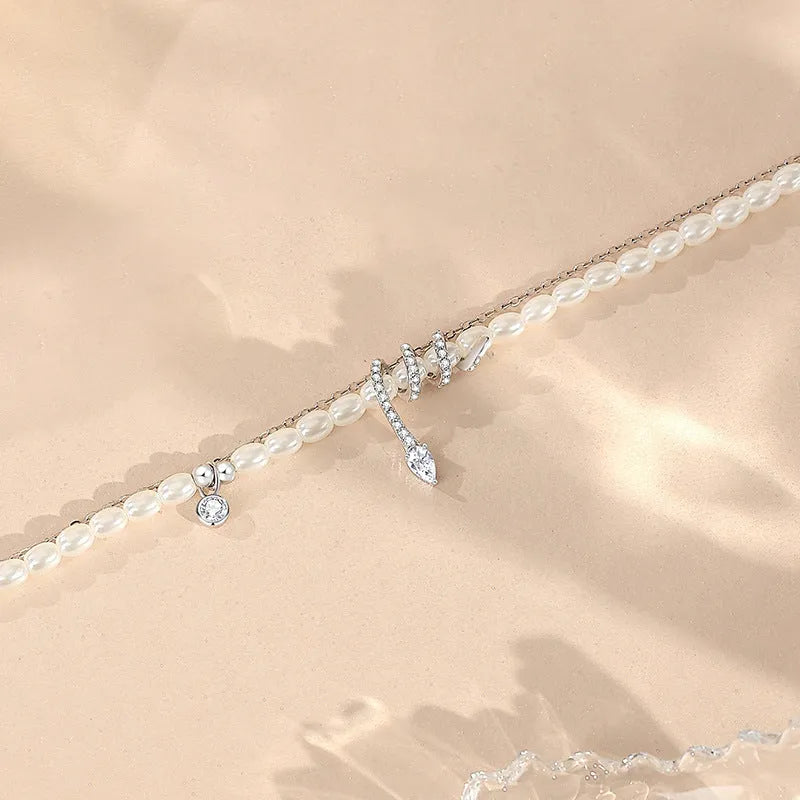 Women's sterling silver snake zodiac bracelet with geometric design in gold or white gold finish