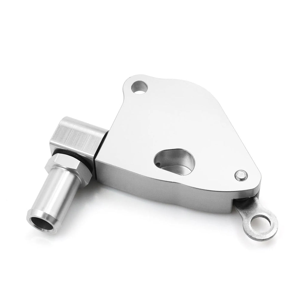 Honda K Series intake manifold coolant adapter for K20 and K24 engines.