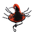 Pet funny headdress for cats and dogs Halloween embossed cloth hat 17x14cm purple black orange