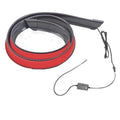 Car tail wing LED streamer turn signal light in red and colourful styles, showing 1.2m and 1.3m length options.