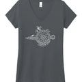 Summer loose short sleeves unisex polyester T-shirt in black and gray with round neck