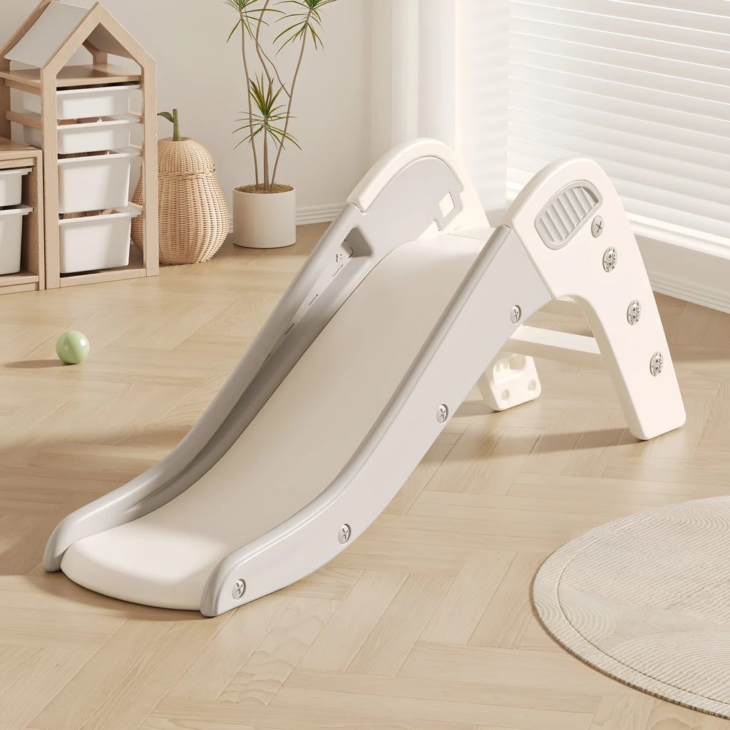 Small plastic baby slide in blue, yellow, brown or grey for children under 3 years old