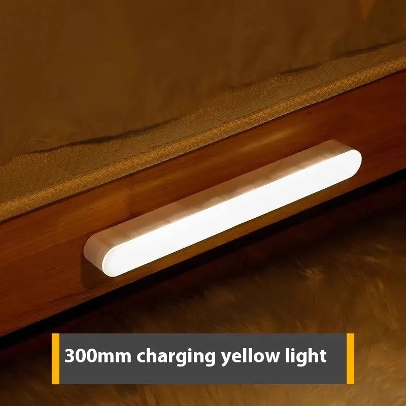 Ultra-thin human body induction rechargeable LED night lamp in geometric stereo modern design with USB cable