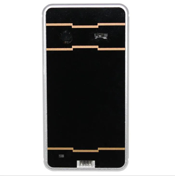 Portable wireless lavalier microphone with magnetic clip next to a smartphone for vlogging.