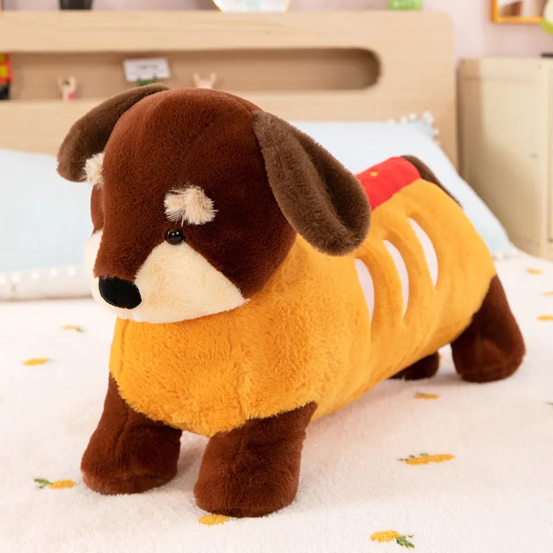 Dachshund plush toy sausage dog soft doll in 40cm 50cm or 70cm plush fabric for teenagers