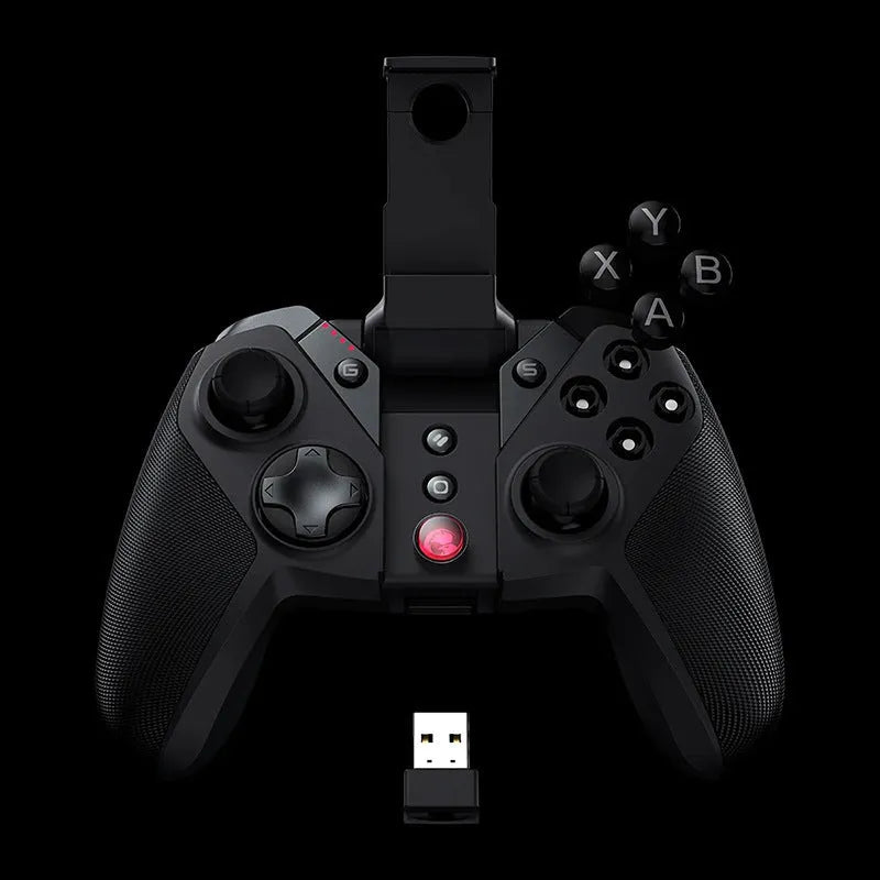 Black Gaishi game console handle with Type-C interface, vibration mode and ABS body