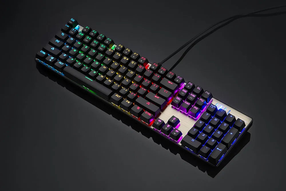 CK61 RGB compact 61-key mechanical keyboard with black body and transparent ABS keycaps
