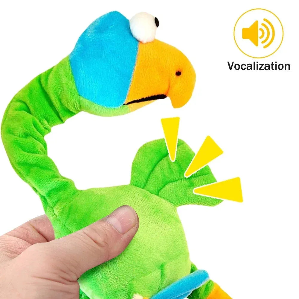 Latex rubber screaming chicken dog toy with squeaker in choice of black, green or orange.