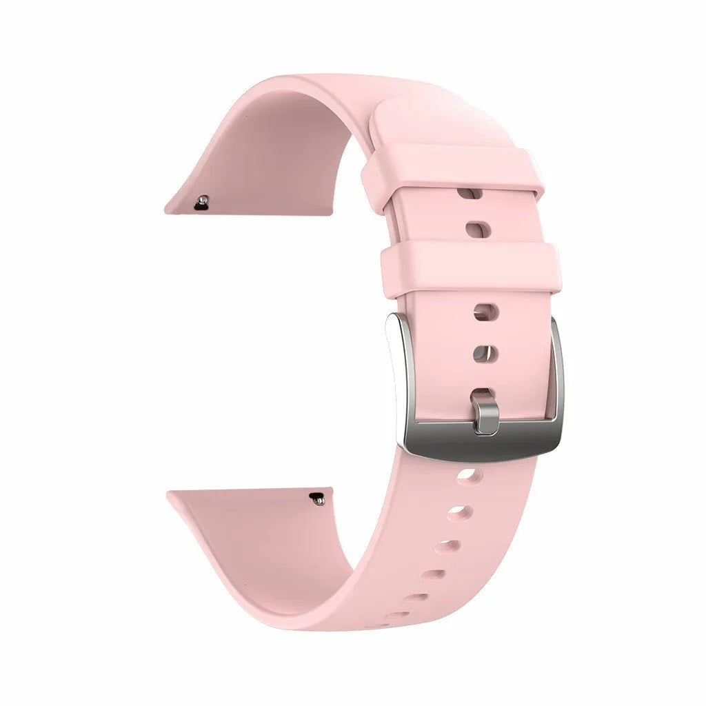 Full-touch heart rate monitoring smart bracelet with alloy case and silicone wristband in black
