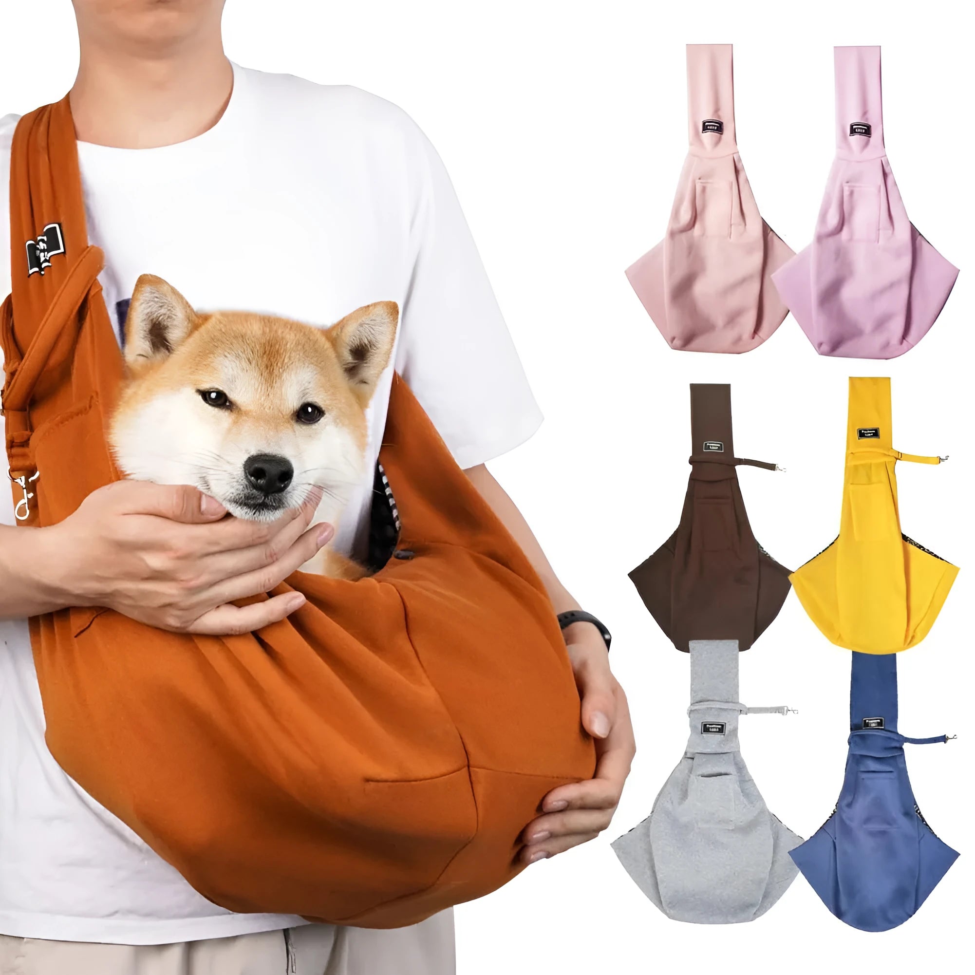 Foldable large capacity cat messenger bag in one of six colour options.