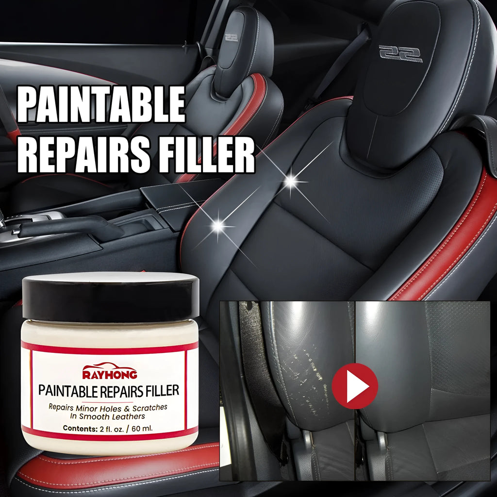 60ml leather scratch repair paste tube for car seats and sofas measuring 5cm by 4.4cm