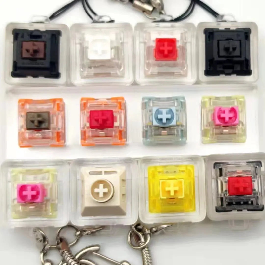 Yellow resin cheese-shaped key cap for mechanical keyboards, shown from a top-down angle.