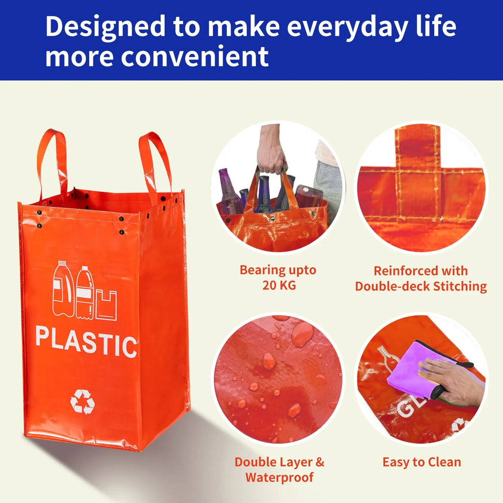 A 40-litre polypropylene rubbish bag dispenser in a choice of colours, dimensions 30cm wide by 50cm high by 30cm deep.