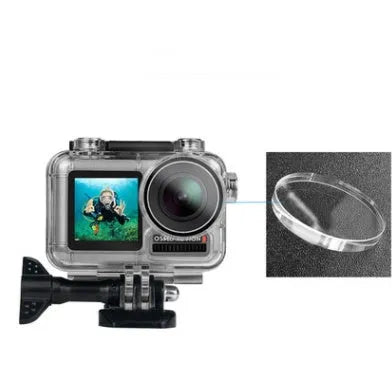 Sports camera diving shell acrylic waterproof housing rated to 61 metres depth