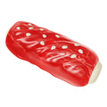 Glue Toothbrush Snack Molar Rod plastic dog toy in a primary colour, showing the chew holder.