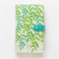 Blue PVC and PP business card holder book showing protective shell and insert pockets for cards.