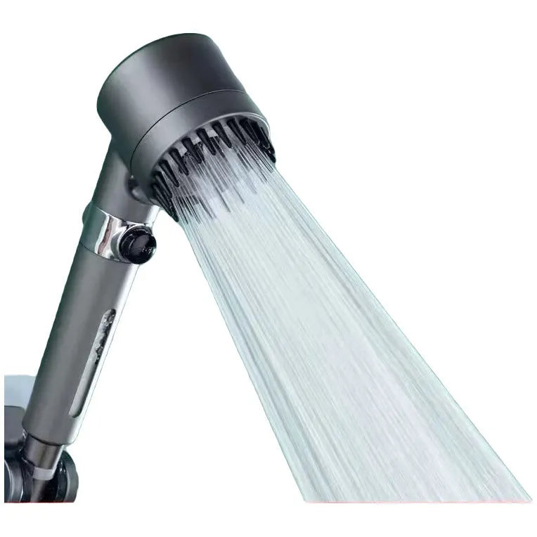 Strong Boost portable shower head with three function settings - spray, massage and rain