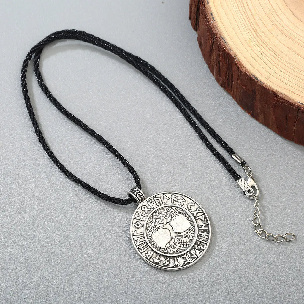 Tree of life necklace in antique silver with alloy pendant and chain