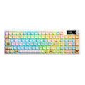 Black iron cow mechanical keyboard with RGB backlight illumination and full key layout