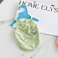 Light blue mesh pet vest for dogs with adjustable straps and breathable fabric